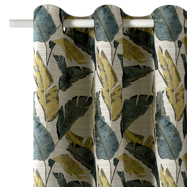 Rideau PEACOK coloris vert 135 x 240 cm