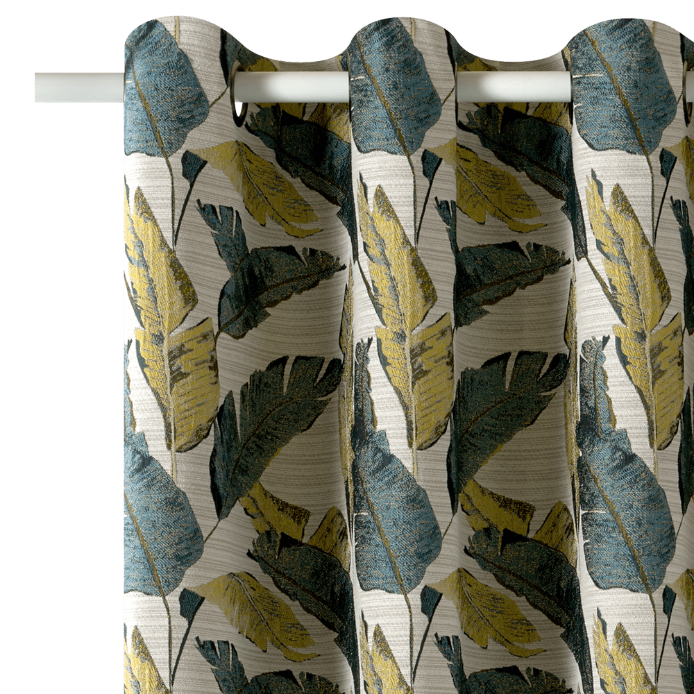 Rideau PEACOK coloris vert 135 x 240 cm