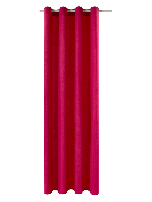 Rideau COTOON coloris framboise 140 x 240 cm