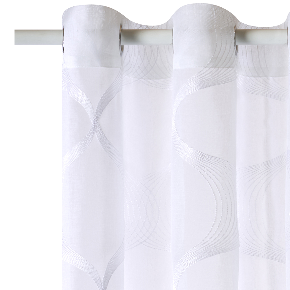 Voilage SISMO coloris blanc 140 x 260 cm