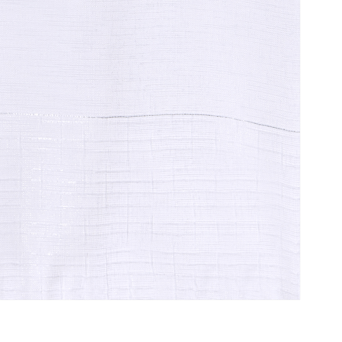 Vitrage Indra (la paire) Blanc