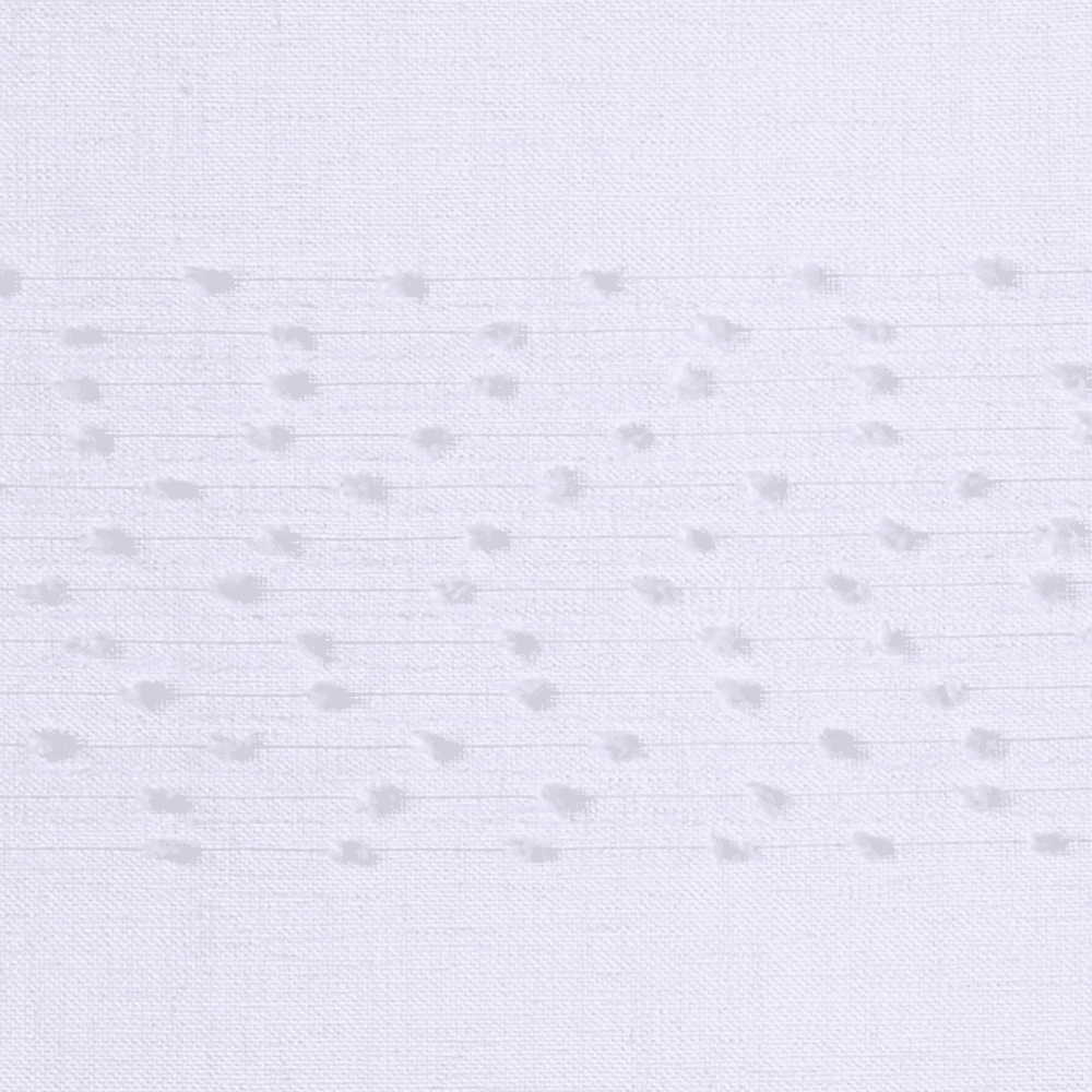 Vitrage Flocon (la paire) Blanc