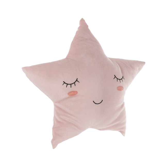 Coussin ESTELLE coloris rose 37,5 x 32 cm