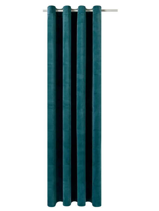 Rideau NEGRESCO coloris bleu paon 140 x 260 cm