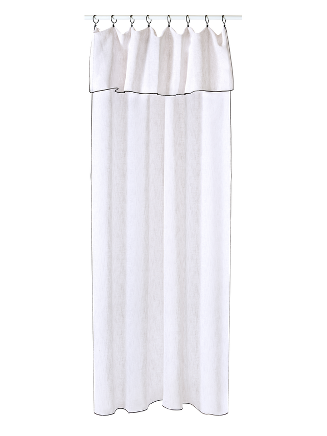 Voilage SAM coloris blanc 140 x 290 cm