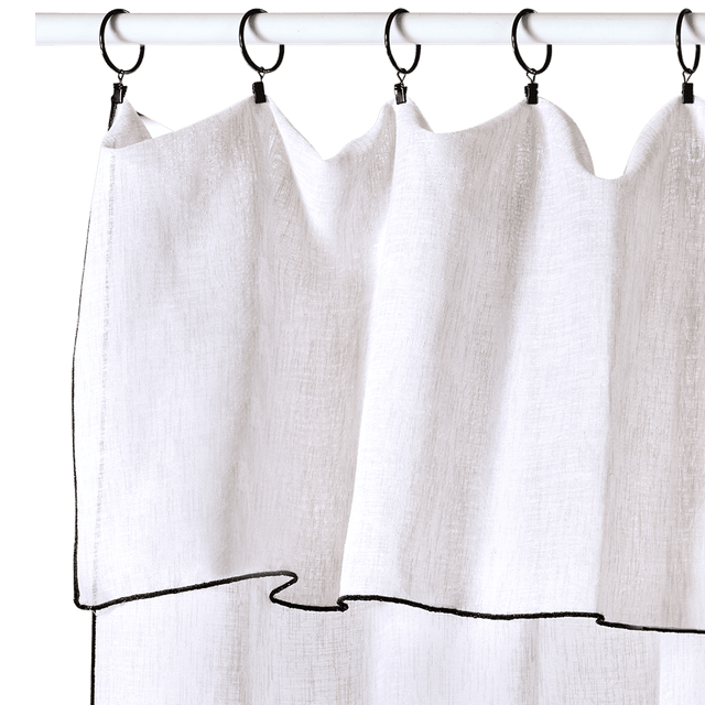 Voilage SAM coloris blanc 140 x 290 cm