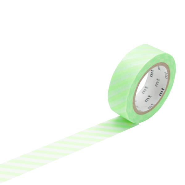 Masking tape Rayures Vert fluo