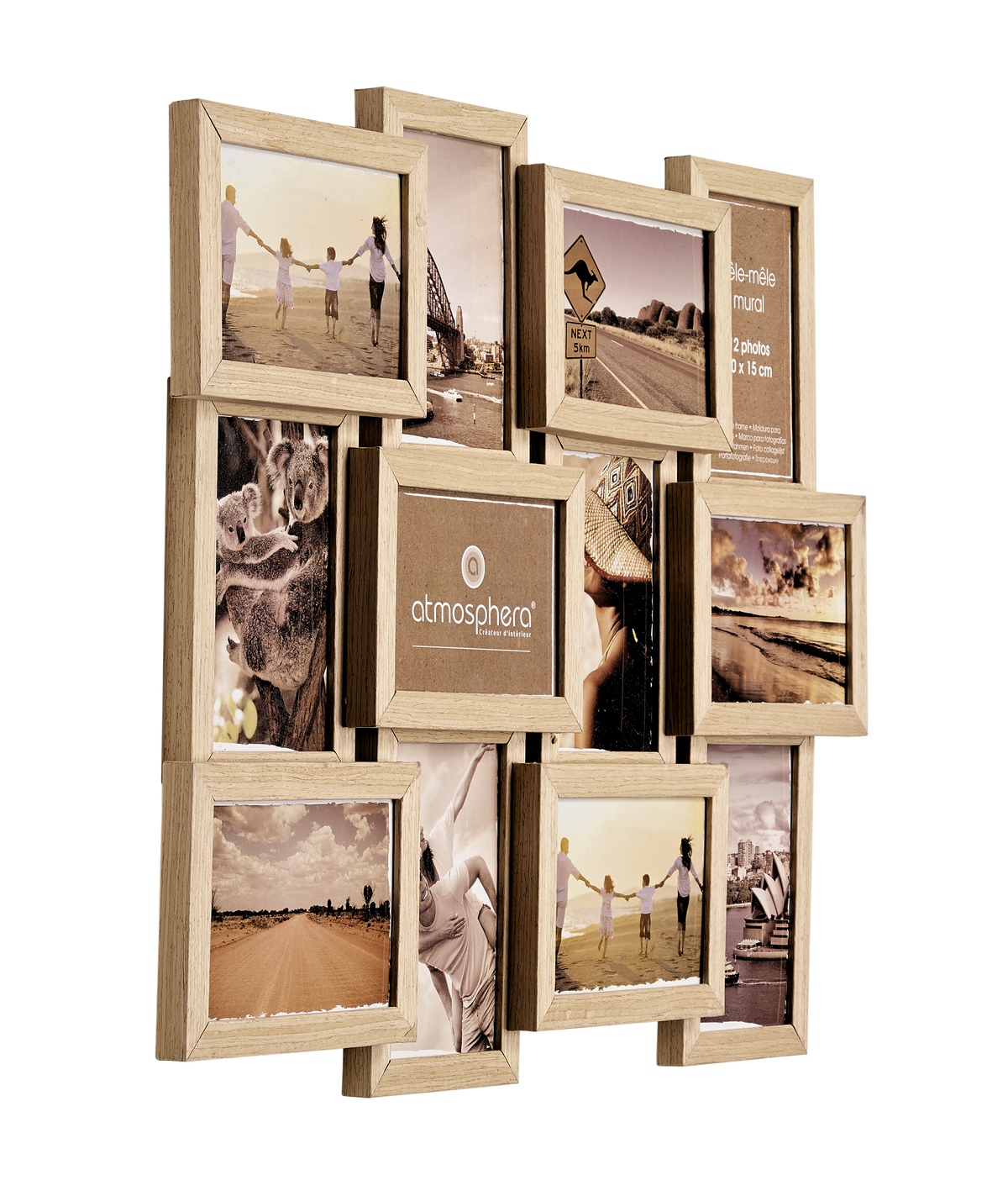 Pêle-mêle Woody Beige naturel