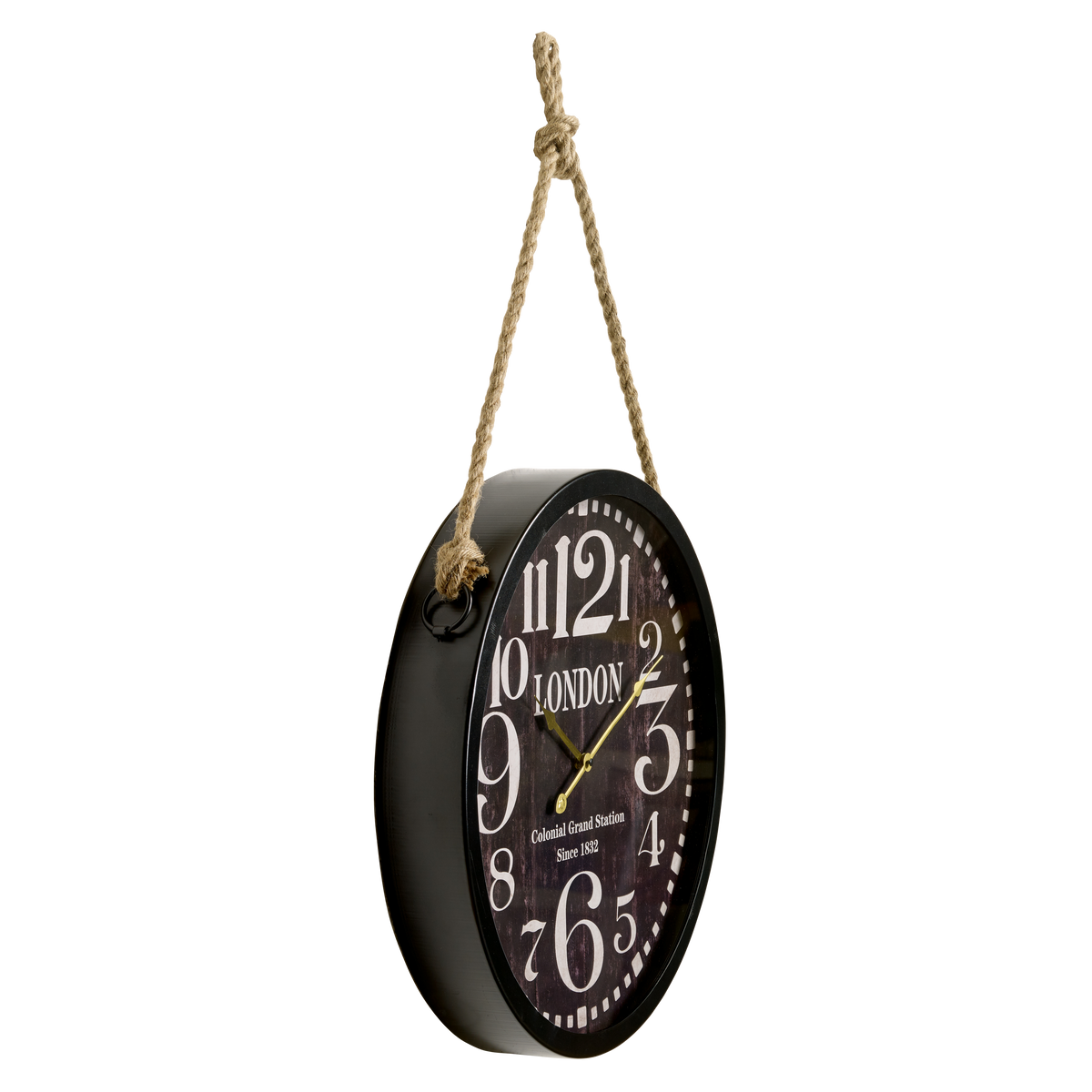 Horloge en métal Stan Noir
