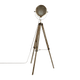 ATMOSPHERA Lampadaire Projecteur Or et bois