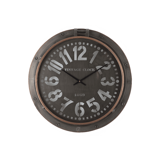 Horloge en métal HARRY coloris noir