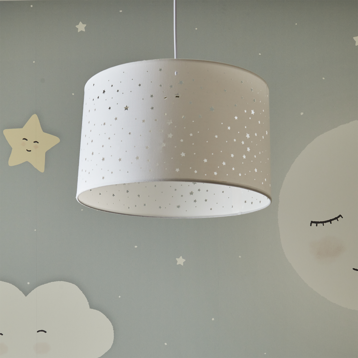 Suspension Stars Blanc