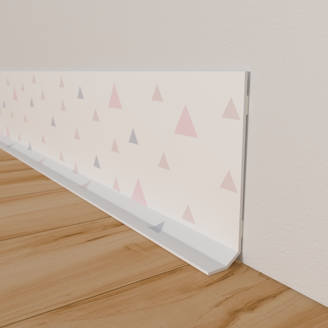 Plinthe déco TRIANGOLO coloris rose