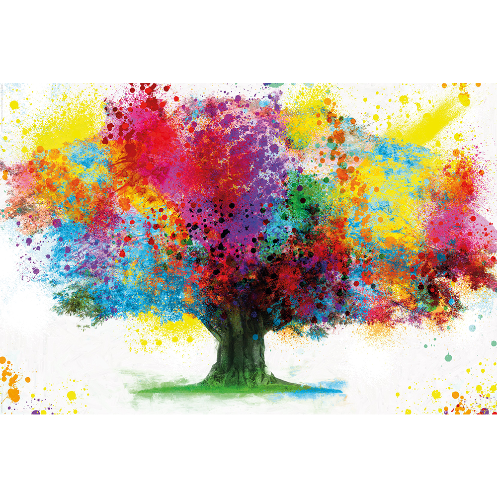 Tableau Coloured tree Multicolore