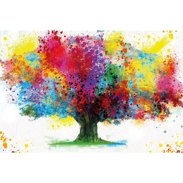 Tableau COLOURED TREE 90 x 60 cm