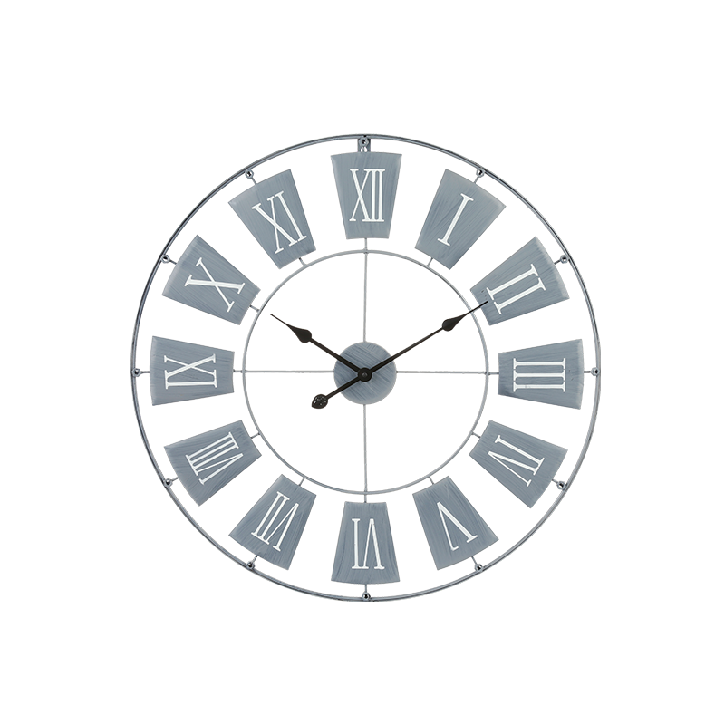 Horloge en métal Noelie Gris bleu