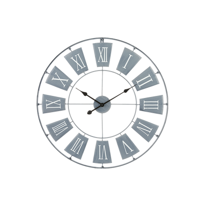 Horloge en métal Noelie Gris bleu