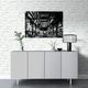 Tableau en verre Oldie Noir