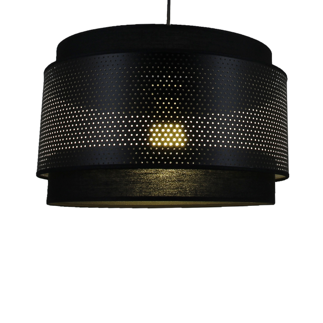 Suspension HOLOGRAM coloris noir 22 x 38 cm