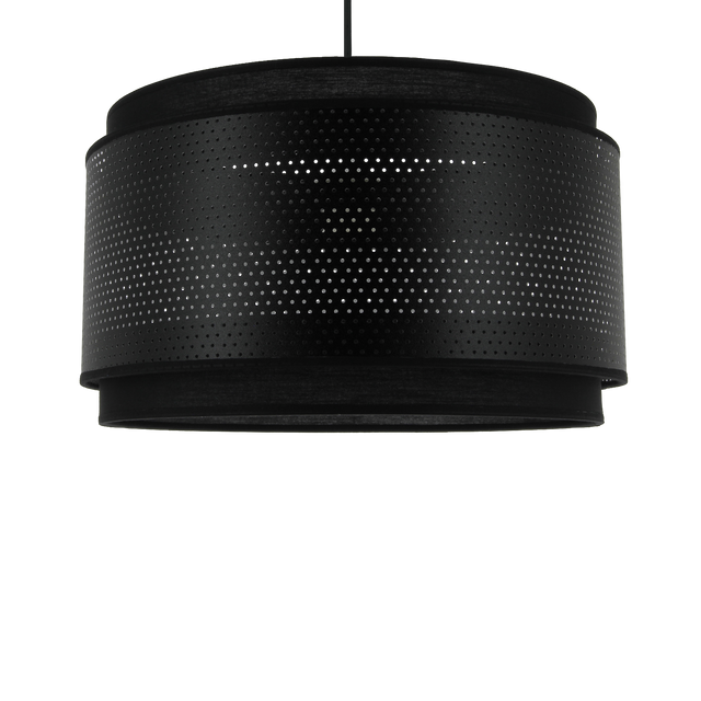 Suspension HOLOGRAM coloris noir 22 x 38 cm