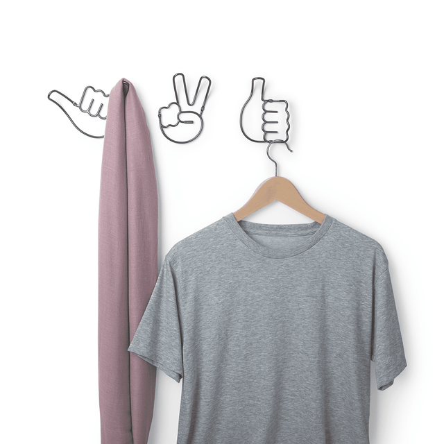 Umbra Patère HANDSUP coloris argent