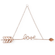 Flèche décorative Arrow love Cuivre rosé
