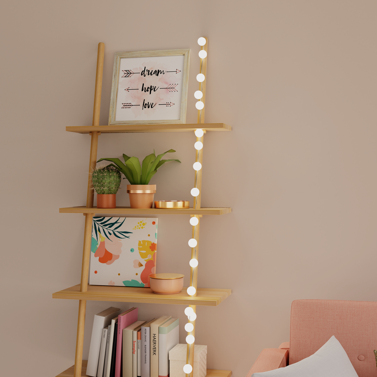 Tableau embelli Arrows art Rose