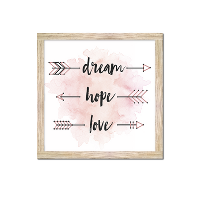 Tableau embelli Arrows art Rose