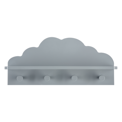 Etagère murale en bois Little cloud Gris 