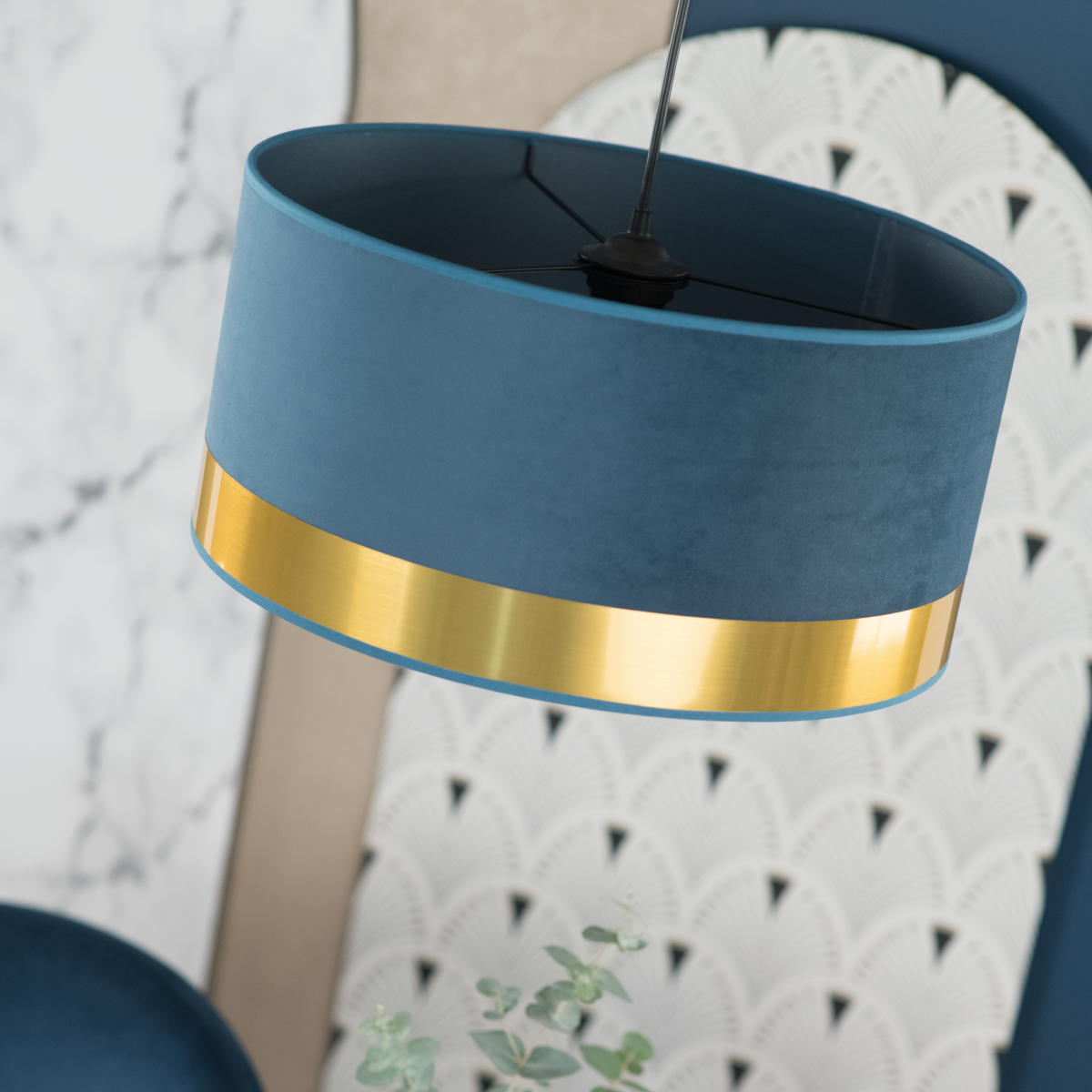 Suspension Velvet Bleu 