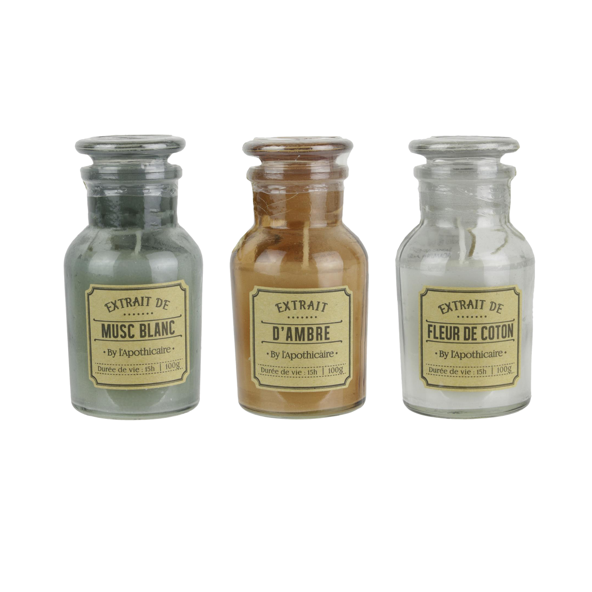 Bougie parfumée L'apothicaire Transparent  100G