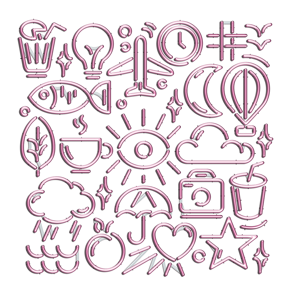 Tableau en verre Lighting board Blanc 