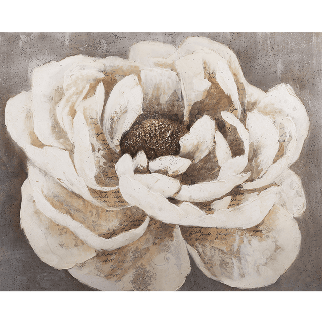 4MURS Toile peinte WHITE POESIE 80 x 80 cm