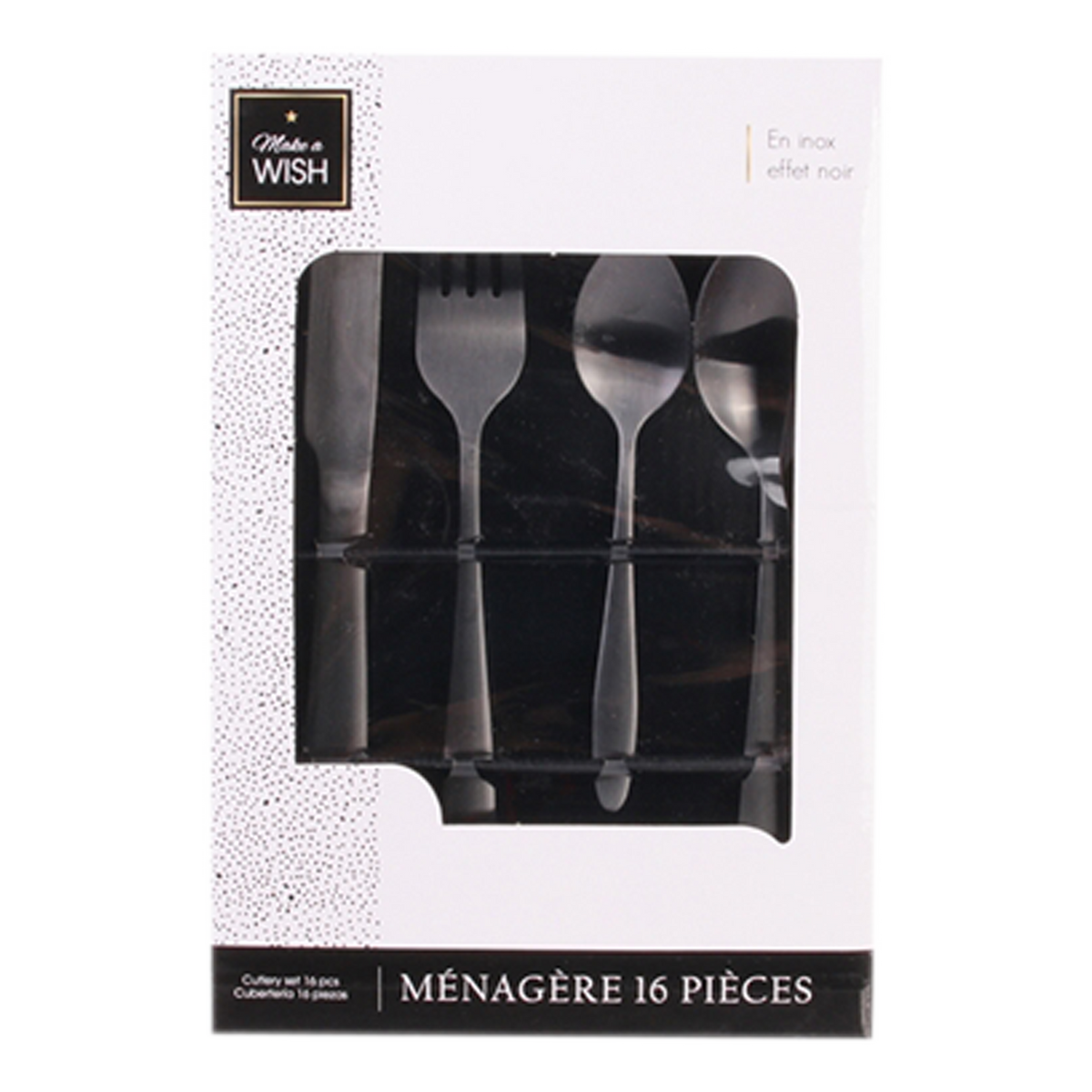 Coffret couverts Carson Noir