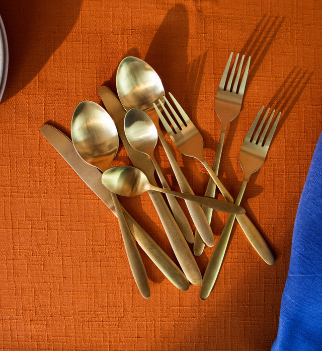 Coffret couverts ELKO coloris or