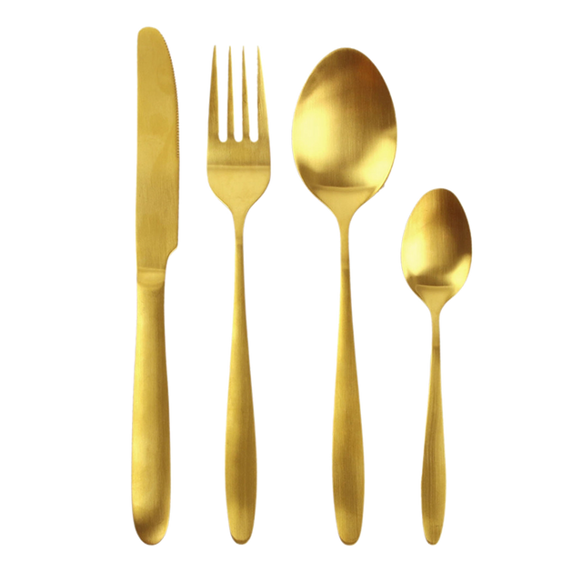 Coffret couverts ELKO coloris or