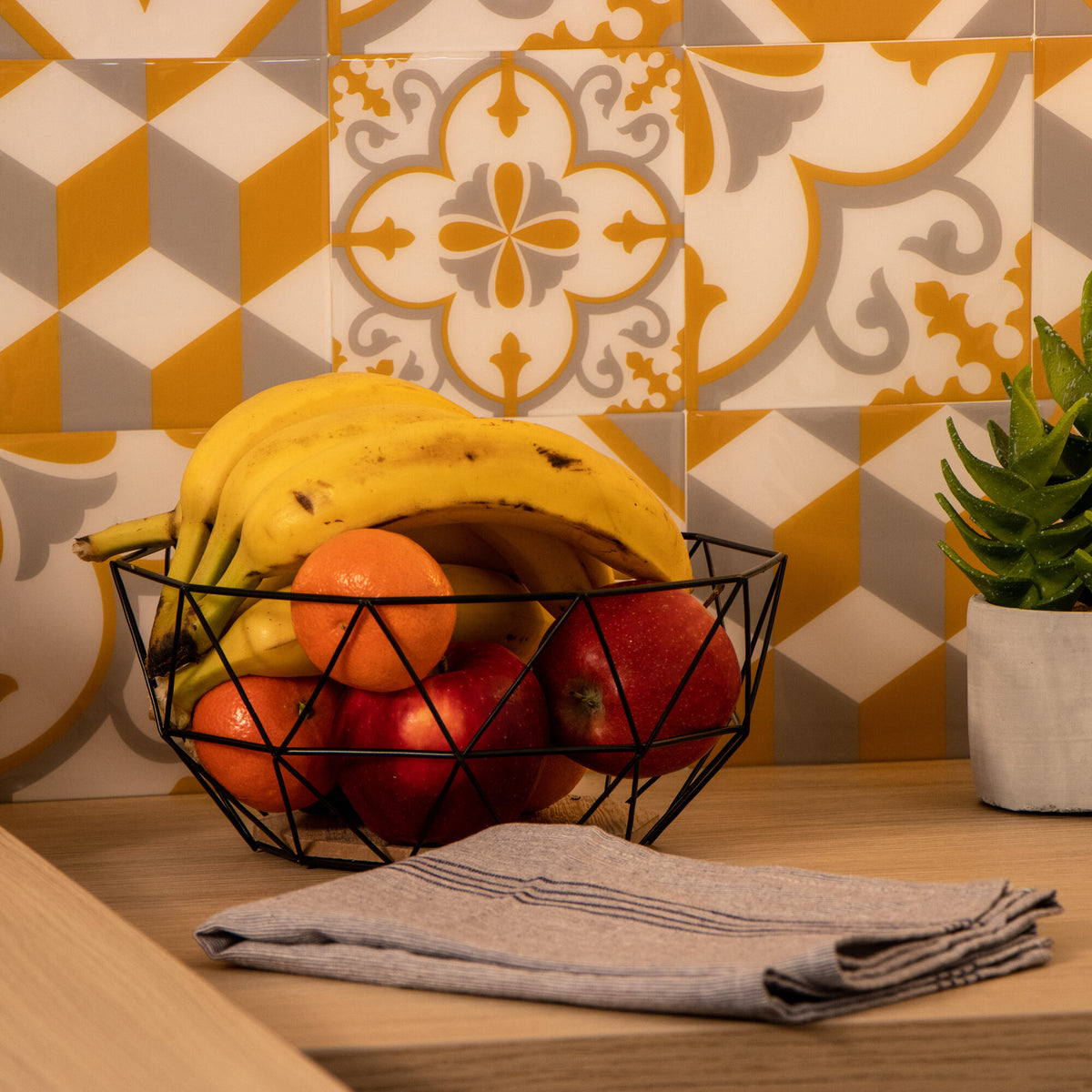 Corbeille à fruit Olonne Beige