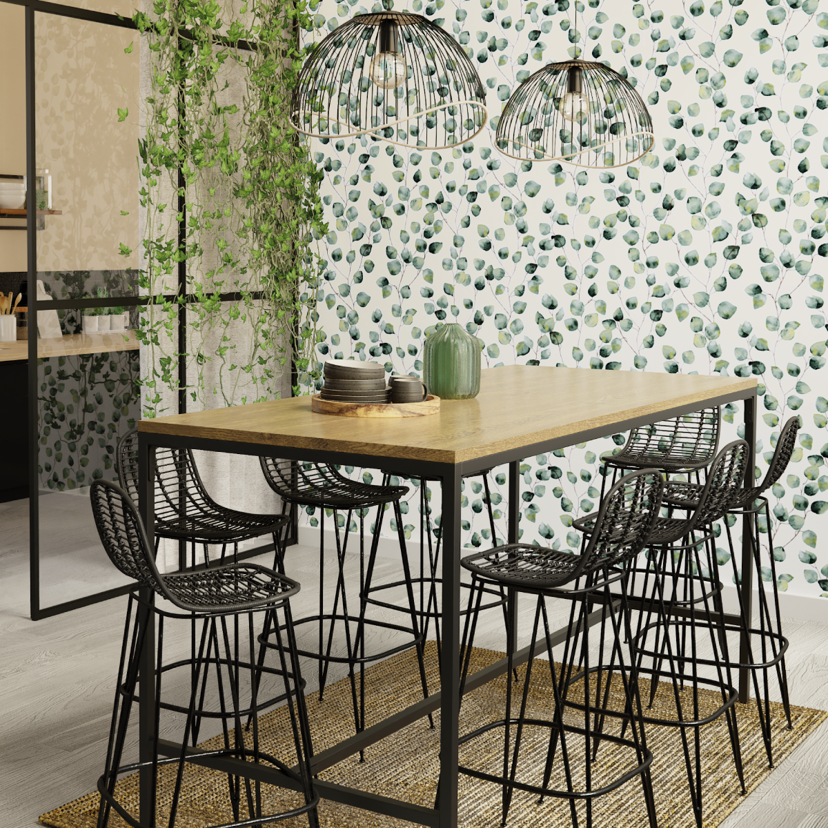 ZAGO Tabouret de bar Fresh Noir 1 place