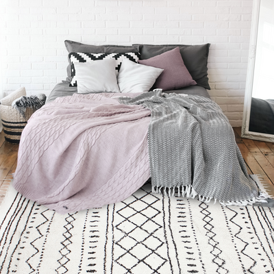 Tapis Laïla Blanc