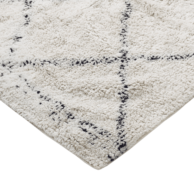Tapis FARAH coloris beige 130 x 190 cm