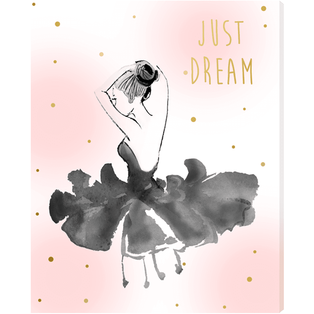4MURS Toile imprimée Ballet stars Rose