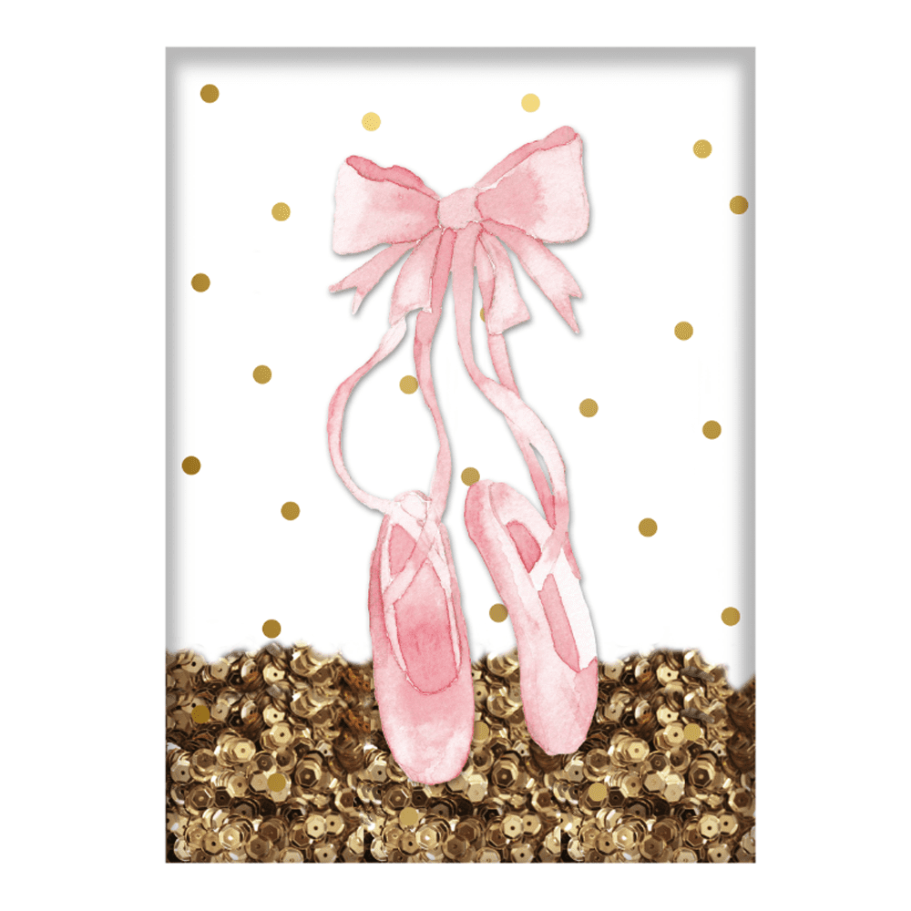 4MURS Tableau embelli Ballet shoes Rose