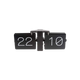 PRESENT TIME Horloge flip flap Aaron Noir