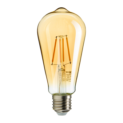 Ampoule Led poire ambré st64 30w e27 lumière chaude Jaune