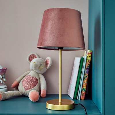 Lampe à poser Velvet gold Rose