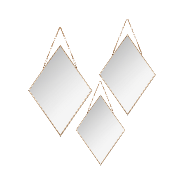 Miroir en métal LOUNA 28 x 38 cm