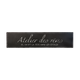 Plaque murale en métal Alix Noir