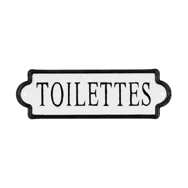 Plaque métal ROOM SIGNS coloris noir