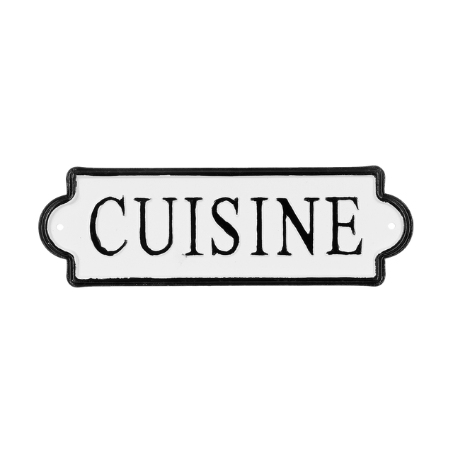 Plaque métal ROOM SIGNS coloris noir