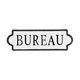 Plaque murale en métal Room signs Noir